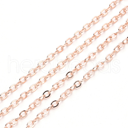 3.28 Feet Brass Cable Chains X-CHC-T008-06B-RG-1