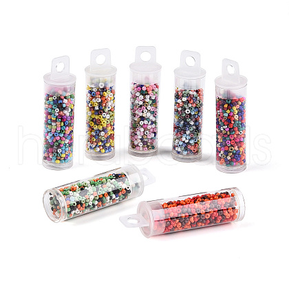 7 Bottles DIY Glass Seed Beads Sets DIY-N006-02C-1