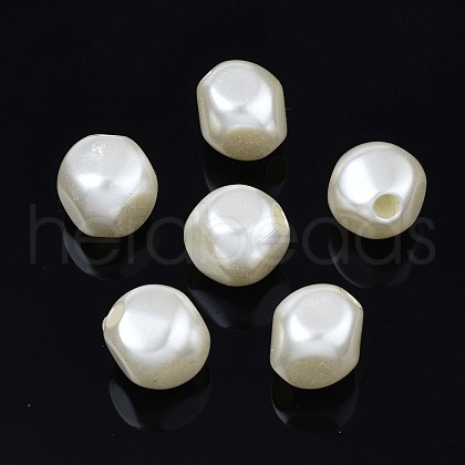 Acrylic Imitation Pearl Beads OACR-N134-003-1
