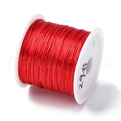 50 Yards Flat Elastic Crystal String EW-WH0019-01F-1