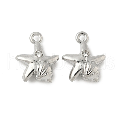 Alloy Rhinestone Charms PALLOY-F316-02A-P-1