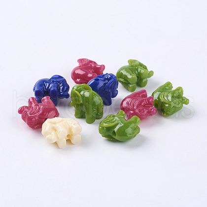 Elephant Resin Beads X-RESI-Q127-M-1