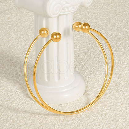 Stylish 304 Stainless Steel Bangles CR7463-2-1