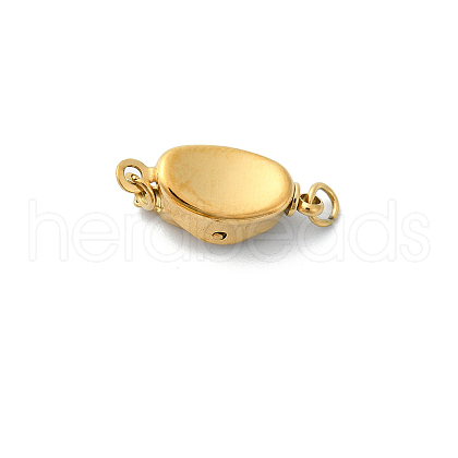 Ion Plating(IP) 304 Stainless Steel Box Clasps STAS-Z066-05G-03-1