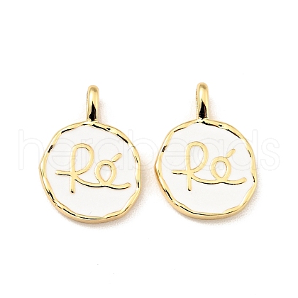 Brass Enamel Charms KK-G416-57G-02-1