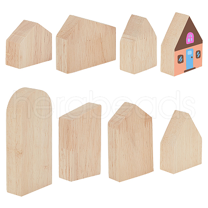 7Pcs 7 Style Unfinished Wood Tray WOOD-WH0034-36A-1