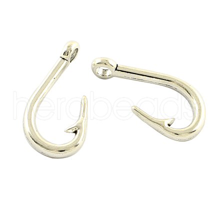 Tibetan Style Alloy Hook Clasps X-TIBEP-5238-AS-LF-1