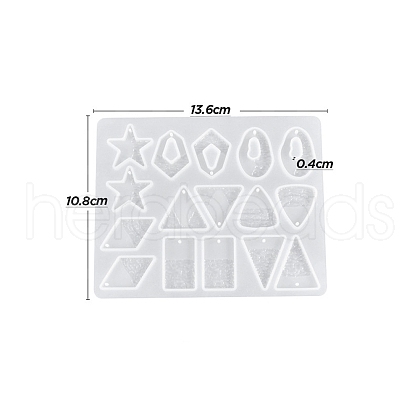DIY Geometrical Pendants Silicone Molds PW-WG76724-01-1