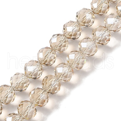 Pearl Luster Plated Electroplate Beads Strands EGLA-H104-08A-PL03-1