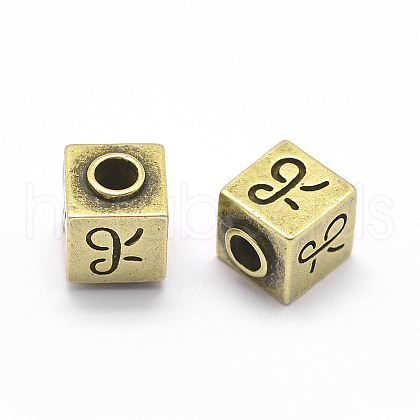 Brass Beads KK-P130-002AB-NR-1