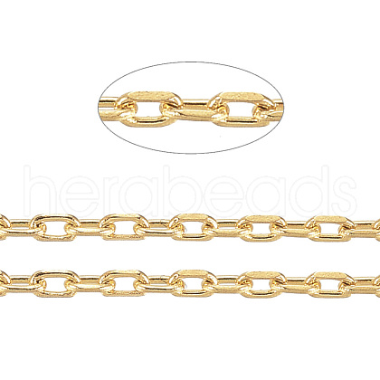 3.28 Feet Ion Plating(IP) 304 Stainless Steel Cable Chains X-CHS-D004-01G-1
