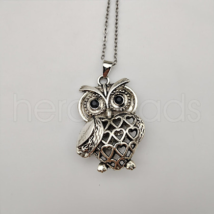 Owl pendant DIY handmade pendant jewelry necklace PZ6923-2-1