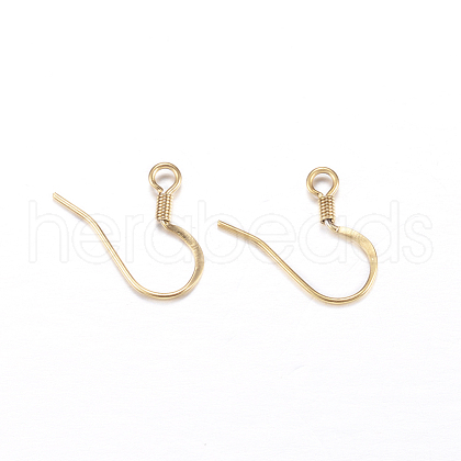 Ion Plating(IP) 304 Stainless Steel French Earring Hooks STAS-G130-57G-1
