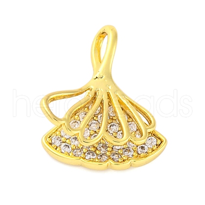 Frech Style Brass Micro Pave Cubic Zirconia Pendants KK-A232-05A-G-1