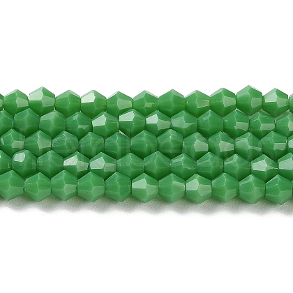 Opaque Solid Color Imitation Jade Glass Beads Strands EGLA-A039-P4mm-D08-1