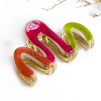 Alloy Enamel Claw Hair Clips PW-WG5535B-01-1