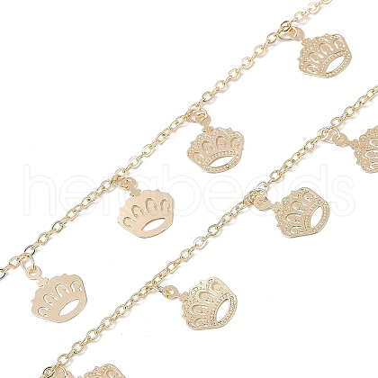Handmade Brass Crown Chains CHC-Z001-04KCG-1