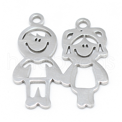 Non-Tarnish 201 Stainless Steel Pendants STAS-T008-065-1-1