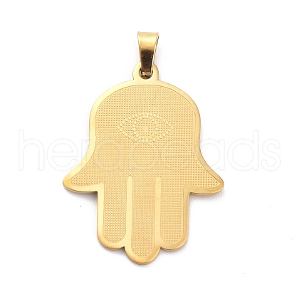 304 Stainless Steel Pendants STAS-C062-03G-1