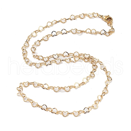 304 Stainless Steel Necklace NJEW-Q335-07A-G-1