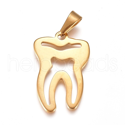 304 Stainless Steel Pendants STAS-I135-04G-1
