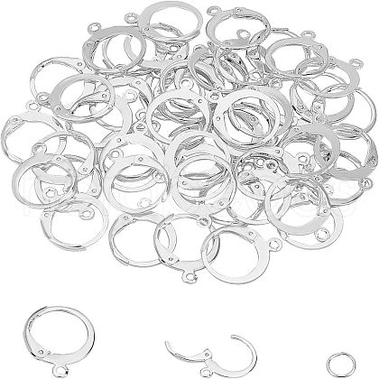 Unicraftale 304 Stainless Steel Leverback Earring Findings STAS-UN0014-18S-1