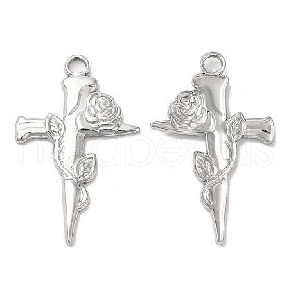 Non-Tarnish 304 Stainless Steel Pendants STAS-L020-028P-1