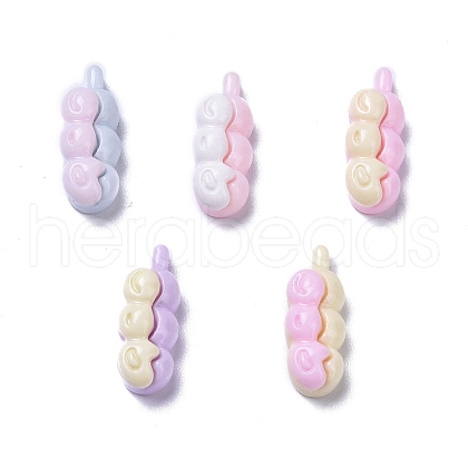 Opaque Cute Resin Decoden Cabochons RESI-B024-01M-1