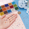 HOBBIESAY 15 Colors Glass Seed Beads SEED-HY0001-15A-3