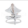 Zinc Alloy Micro Pave Rhinestone Adjustable Cuff Rings for Women FS-WGFD6D6-01-3