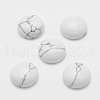 Synthetic Howlite Cabochons G-G759-W01-1