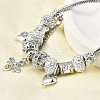 Alloy European Beads Charm Bracelets BJEW-F495-13P-5