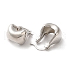 Brass Twist Hoop Earrings for Women EJEW-Q024-10P-2