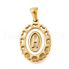 Golden 304 Stainless Steel Pendants STAS-K300-02G-H-1