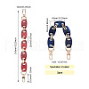 Givenny-EU 2Pcs 2 Colors Acrylic Curb Chain Bag Strap FIND-GN0001-29-10