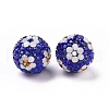 Polymer Clay Rhinestone Beads RB-L029-03D-3