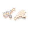Alloy Enamel Pendants ENAM-T022-35-2