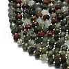 Natural Africa Bloodstone Beads Strands G-P573-A41-01-2
