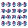 Half Round/Dome Tree Pattern Glass Flatback Cabochons for DIY Projects GGLA-YW0001-14B-1