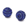 Stripe Pattern Polymer Clay Rhinestone Beads CLAY-NH0001-01I-2