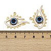 304 Stainless Steel Enamel Pendants STAS-L290-07G-3