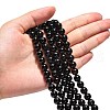 Natural Agate Beads Strands X-G-G390-8mm-01-5