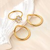 3Pcs 304 Stainless Steel Micro Pave Cubic Zirconia Ring Sets RJEW-S625-01G-6