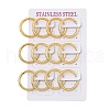 PVD Vacuum Plating 304 Stainless Steel Huggie Hoop Earrings for Women EJEW-F280-07I-G-4