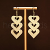 Alloy Dangle Earrings EJEW-S260-01A-G-1
