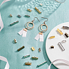   720Pcs 36 Style Iron Ribbon Crimp Ends FIND-PH0004-80-2