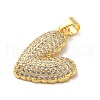 Mother's Day Brass Micro Pave Clear Cubic Zirconia Pendants FIND-Z041-20B-2