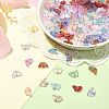 150Pcs 15 Colors Glass Charms PALLOY-CJ00040-5