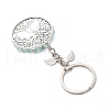 Flat Round with Tree of Life Alloy Keychains KEYC-MZ00039-05-4