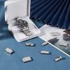 Unicraftale 8 Sets 4 Style 304 Stainless Steel Watch Band Clasps STAS-UN0031-24-3